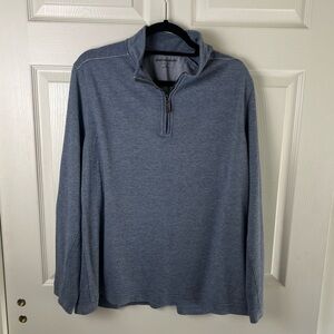 Men's Blue Quarter-Zip Sweater